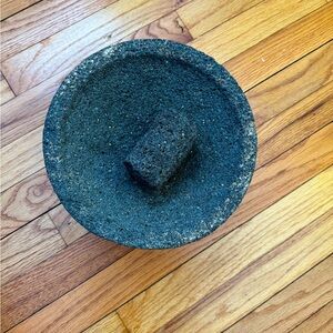Molcajete mortar Authentic Volcanic Stone Vintage heavy duty handcrafted artisan